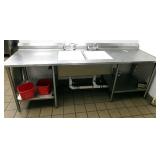 SS WORK TABLE W/SINK