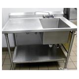 SS WORK TABLE W/SINK