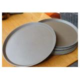 Waitress serving trays