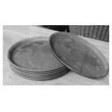 Waitress serving trays