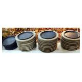 Sizzle platter and wooden base