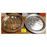 SS SERVING PLATTERS/SPOONS