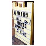 SANDWICH BOARD SIGN