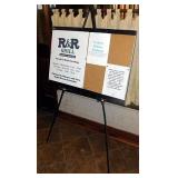CORKBOARD AND EASEL