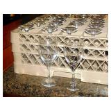 DISH RACK OF BAR GLASSES