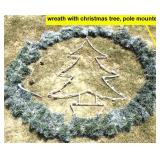 WREATH WITH CHRISTMAS TREE WREATH WITH CHRISTMAS TREE