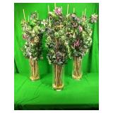 Decorative center pieces x3 Decorative center pieces x3