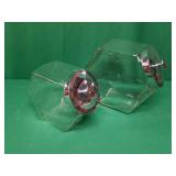 Two Glass Canisters Two Glass Canisters