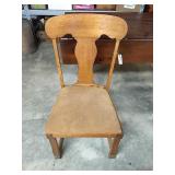 Oak T Back chair Oak T Back chair