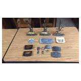 Box of Collectables- Belt Buckles, Medals,Etc. Box of Collectables- Belt Buckles, Medals,Etc.