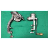 Antique Cherry Pitter and Meat Grinder Antique Cherry Pitter and Meat Grinder