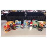 2 Plastic Totes W/ Car Cleaning Supplies 2 Plastic Totes W/ Car Cleaning Supplies