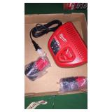 Milwaukee 12 V. Charger W/2Batteries Milwaukee 12 V. Charger W/2Batteries