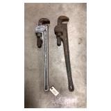 2- Pipe Wrenches 2- Pipe Wrenches