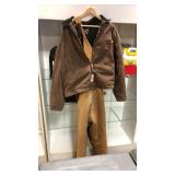 Carhartt 2XL Coat & Bibs Size 46x30 Carhartt 2XL Coat & Bibs Size 46x30