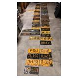 57 New York License Plates from 1914-1964 57 New York License Plates from 1914-1964