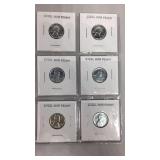 6 Steel War Pennies 1943 6 Steel War Pennies 1943