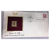 24K First Day Commemorative Stamp James Polk 24K First Day Commemorative Stamp James Polk
