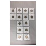 14 Old Jefferson Nickels 1939-1959 14 Old Jefferson Nickels 1939-1959
