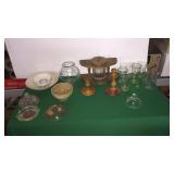 Pipe Stand, Glasses, Bowls, Lids, Etc. Pipe Stand, Glasses, Bowls, Lids, Etc.