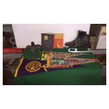 Lamp Base, Pennants, Books, Ice Skates Lamp Base, Pennants, Books, Ice Skates