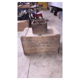Purity Creamery Wooden Crate & Sm. wooden Box W/ Purity Creamery Wooden Crate & Sm. wooden Box W/