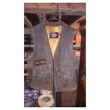 Harley-Davidson Fat Boy Leather Vest- Size Med. Harley-Davidson Fat Boy Leather Vest- Size Med.