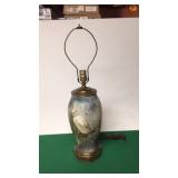 Lamp w/ Picture Of a Parrot- No Shade Lamp w/ Picture Of a Parrot- No Shade