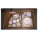2- Boxes of Assorted Old Dishes 2- Boxes of Assorted Old Dishes