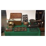 Muffin Pans, Spitoon, Copper Kettle & Ladle, W Muffin Pans, Spitoon, Copper Kettle & Ladle, W