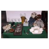 Glasses, Rag Dolls, Pictures, Candle Holders, Etc. Glasses, Rag Dolls, Pictures, Candle Holders, Etc.