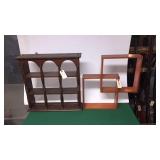 2- Wooden Knick Knack Shelves 2- Wooden Knick Knack Shelves