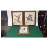 3- Framed Duck Prints 3- Framed Duck Prints