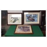 3- Framed Duck Prints 3- Framed Duck Prints