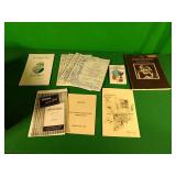 Assorted sheet music, books, and menus Assorted sheet music, books, and menus