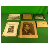 Pictures, books, sheet music, smoking permit Pictures, books, sheet music, smoking permit