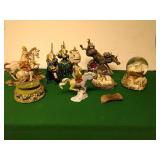 Unicorn figurines, snowglobe, and music box Unicorn figurines, snowglobe, and music box