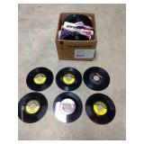 Box of 45 records Box of 45 records