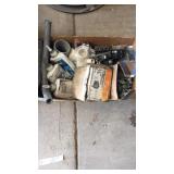 Tote of electrical items, etc Tote of electrical items, etc