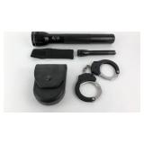 Two Mag Lights and JCV Handcuffs /w Key Two Mag Lights and JCV Handcuffs /w Key