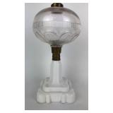 Vintage Oil Lamp Opaque White Base Vintage Oil Lamp Opaque White Base