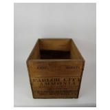 Vintage Ammonia Wood Box