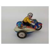 Tin Wind Up Toy - Motorcycle and Side Car Tin Wind Up Toy - Motorcycle and Side Car