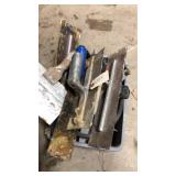 Tote With Concrete Trowels Tote With Concrete Trowels