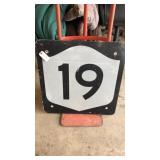 Route19 Metal Road Sign