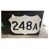 248a Metal Road Sign