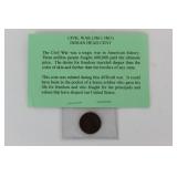 1861-1865 Civil War Indian Head Cent 1861-1865 Civil War Indian Head Cent