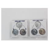 6 Steel War Cents D.P.S.