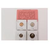 4 Old Proof Coins