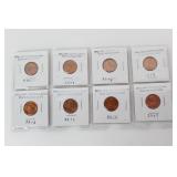 8 Uncirculated Lincoln Cents 8 Uncirculated Lincoln Cents
